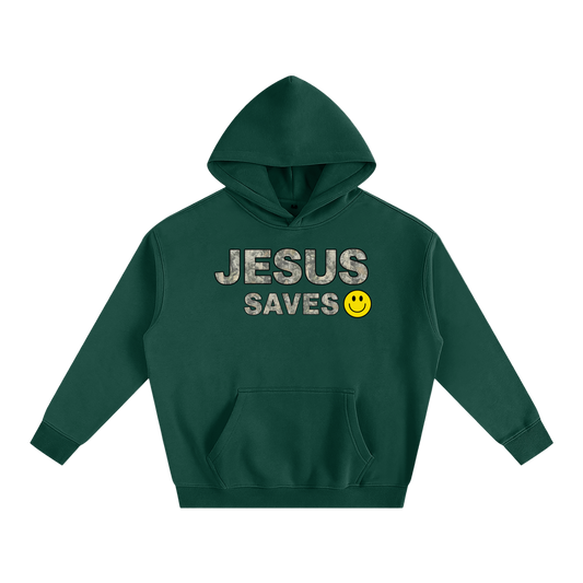 Jesus Saves Heavy Weight Oversized Ultra Soft Hoodie - alternate view