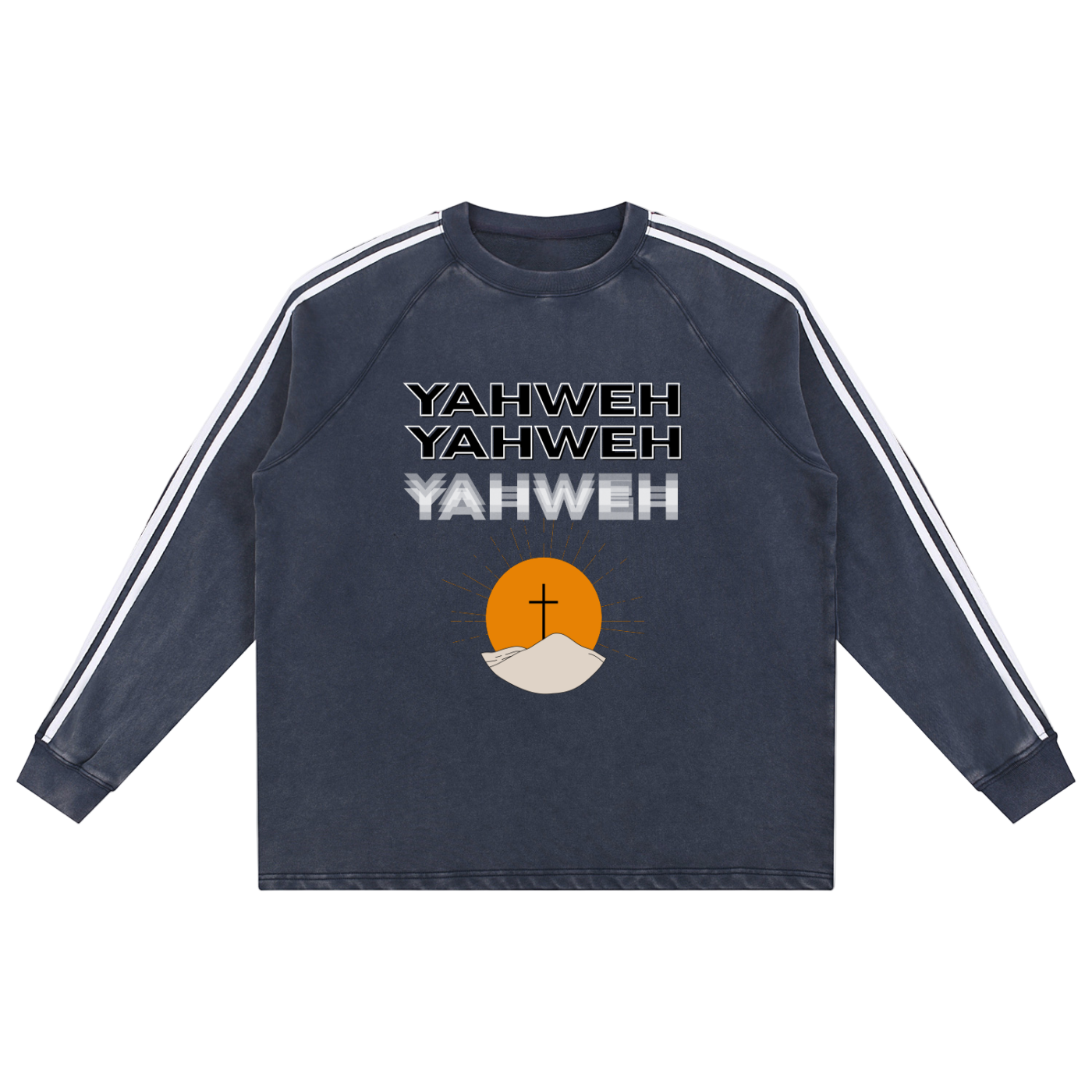 Yahweh Snow Washed Taped Sweatshirt