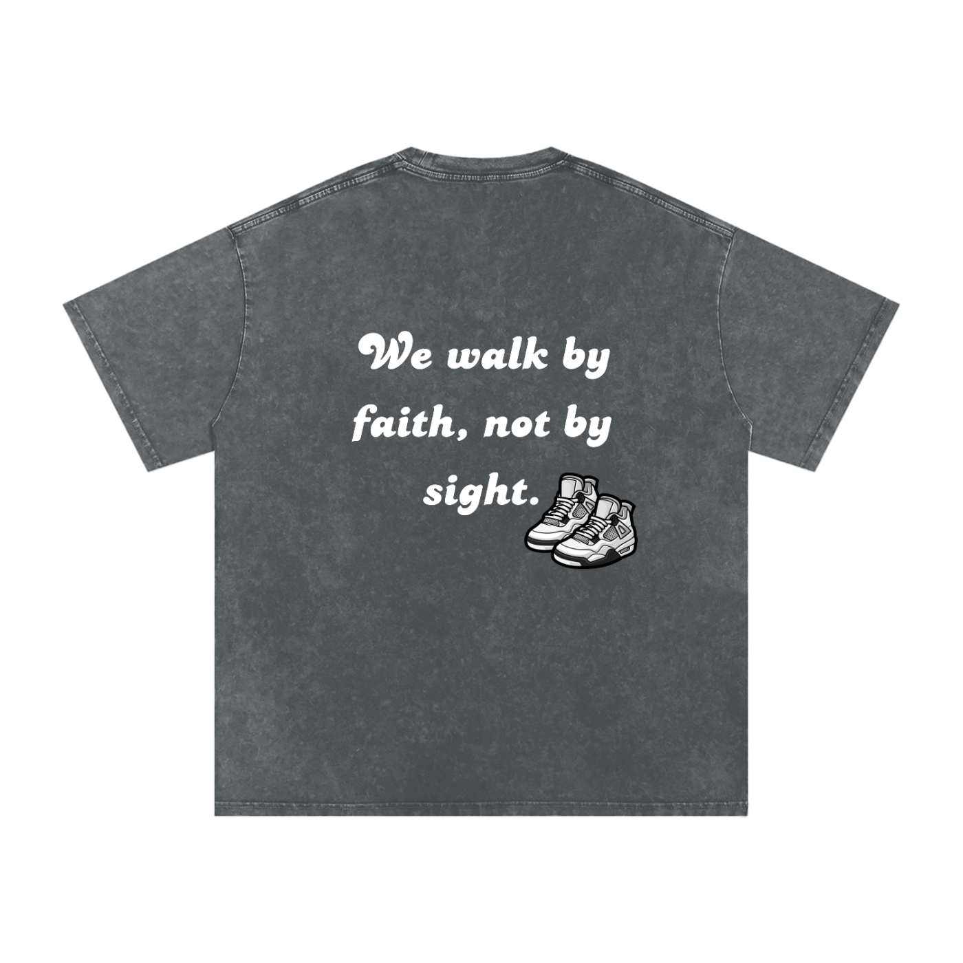 Snow Washed Oversized Cotton T-Shirt