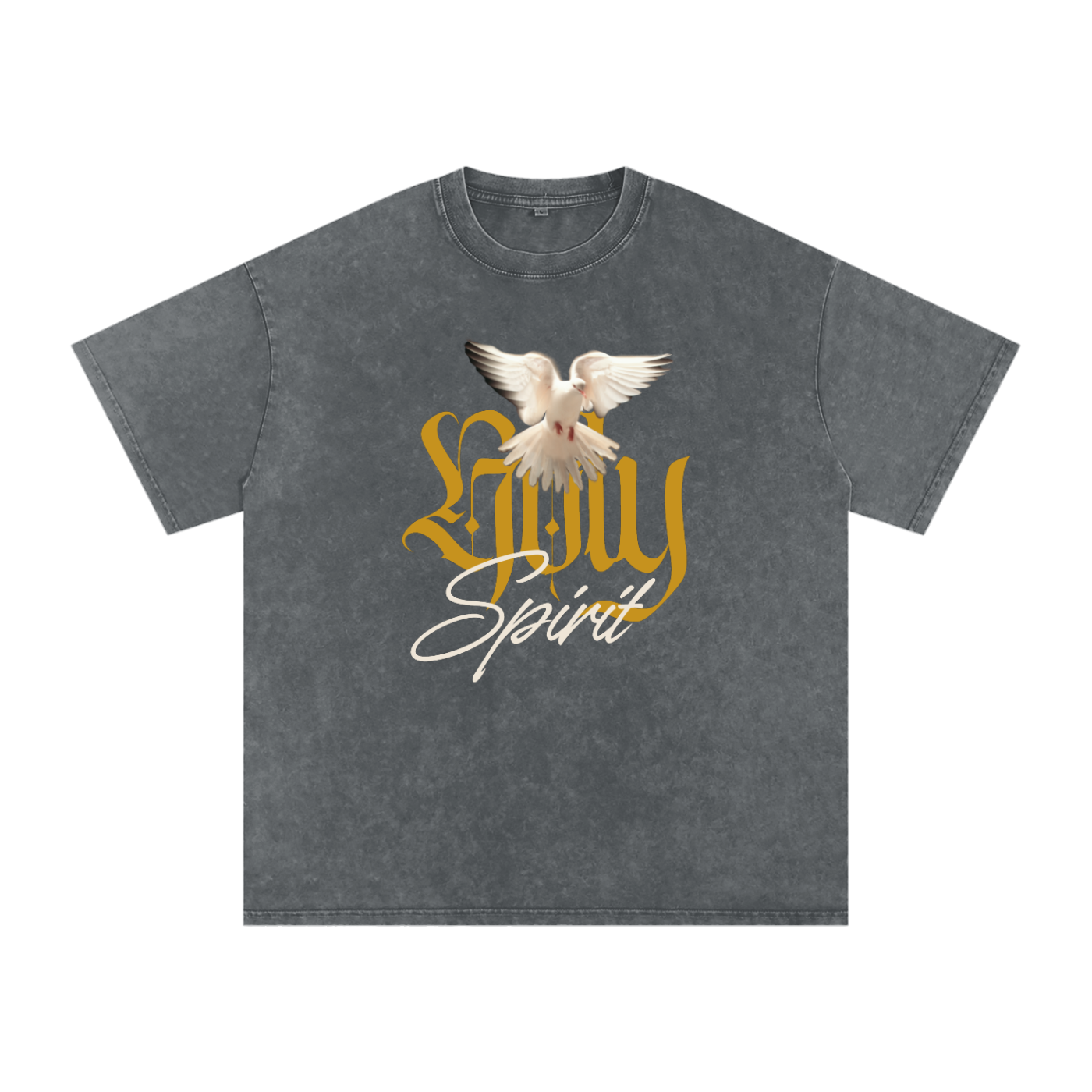 Snow Washed Oversized Cotton T-Shirt
