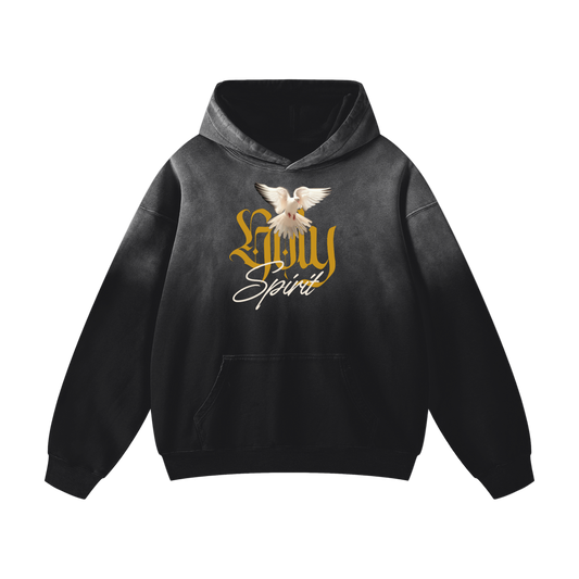 Holy Spirit Heavyweight Faded Hoodie - alternate view