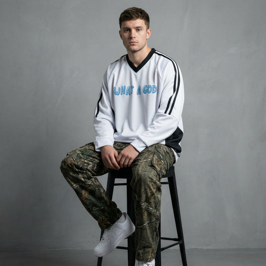 What a God Jersey Crew Pullover - alternate view