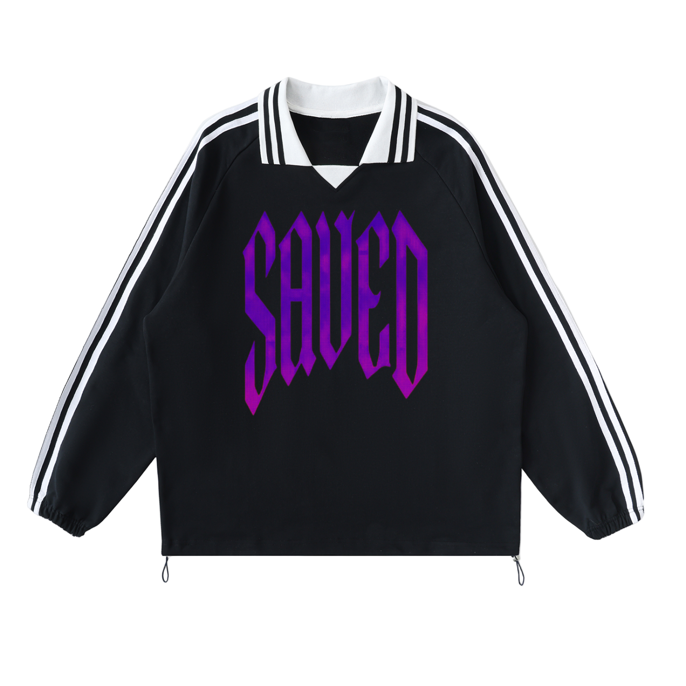 SAVED Striped Collar Pullover