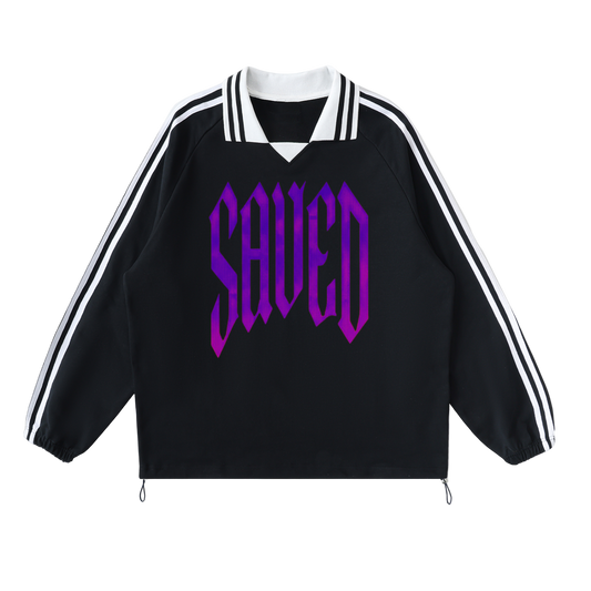 SAVED Striped Collar Pullover - alternate view