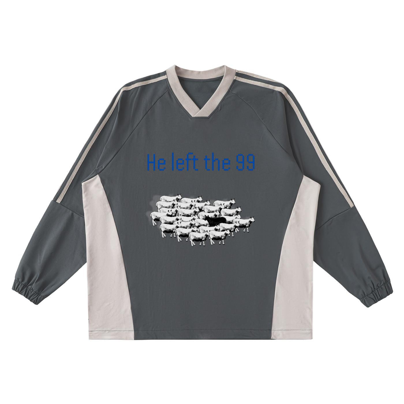 He Left the 99 Jersey Crew Pullover