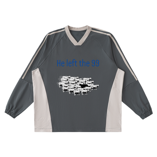 He Left the 99 Jersey Crew Pullover - alternate view