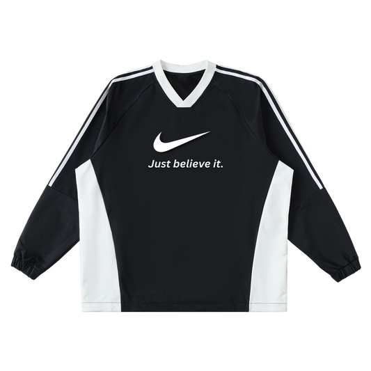 Just Believe It Jersey Crew Pullover - alternate view