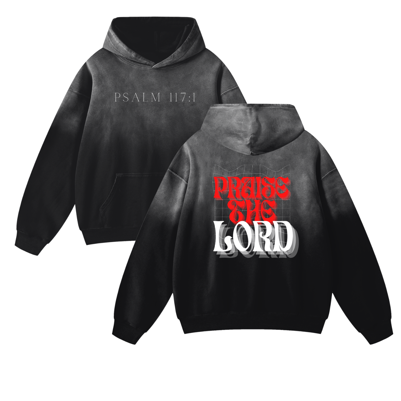 Psalm 117:1 Heavyweight Faded Hoodie