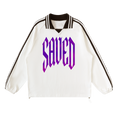 SAVED Striped Collar Pullover