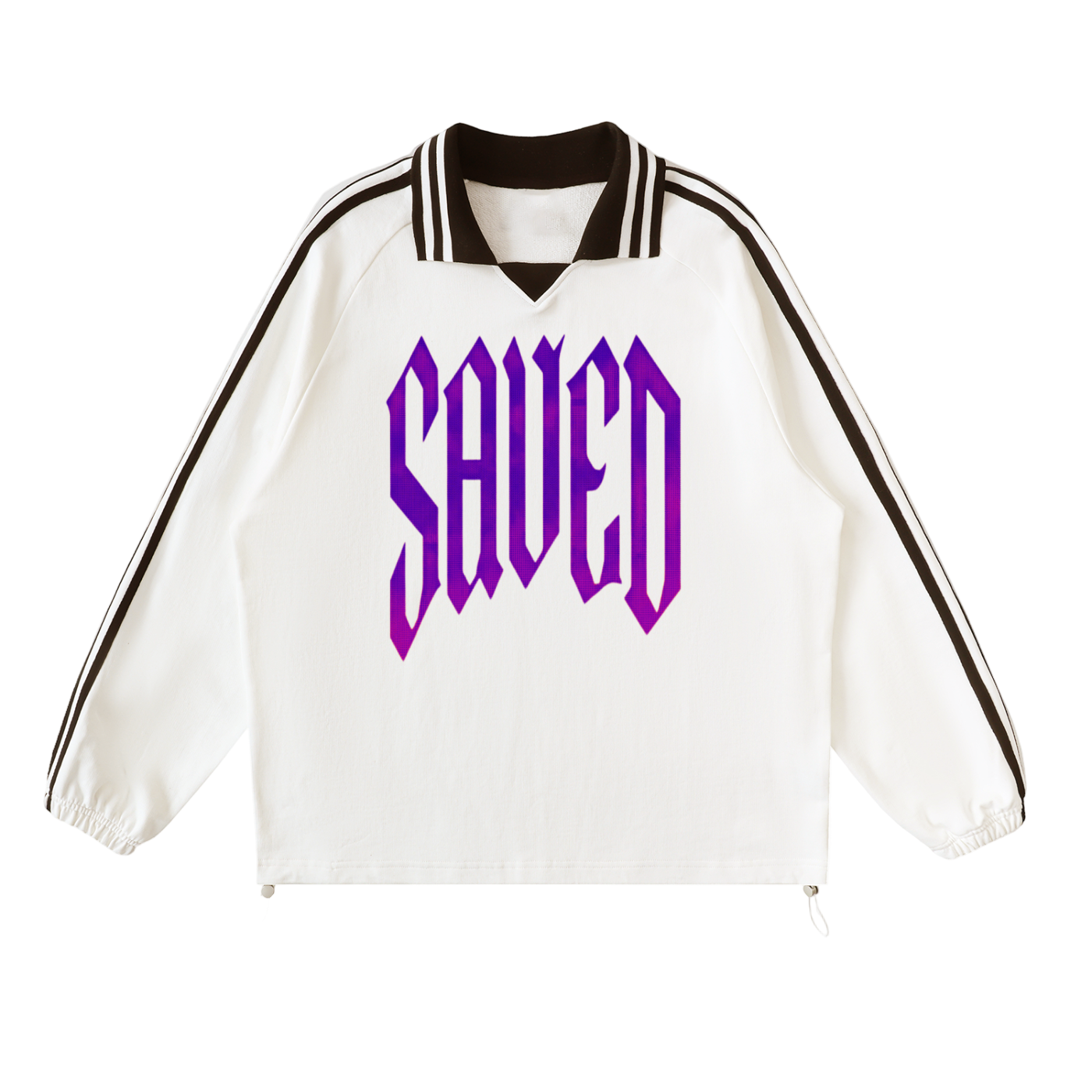 SAVED Striped Collar Pullover