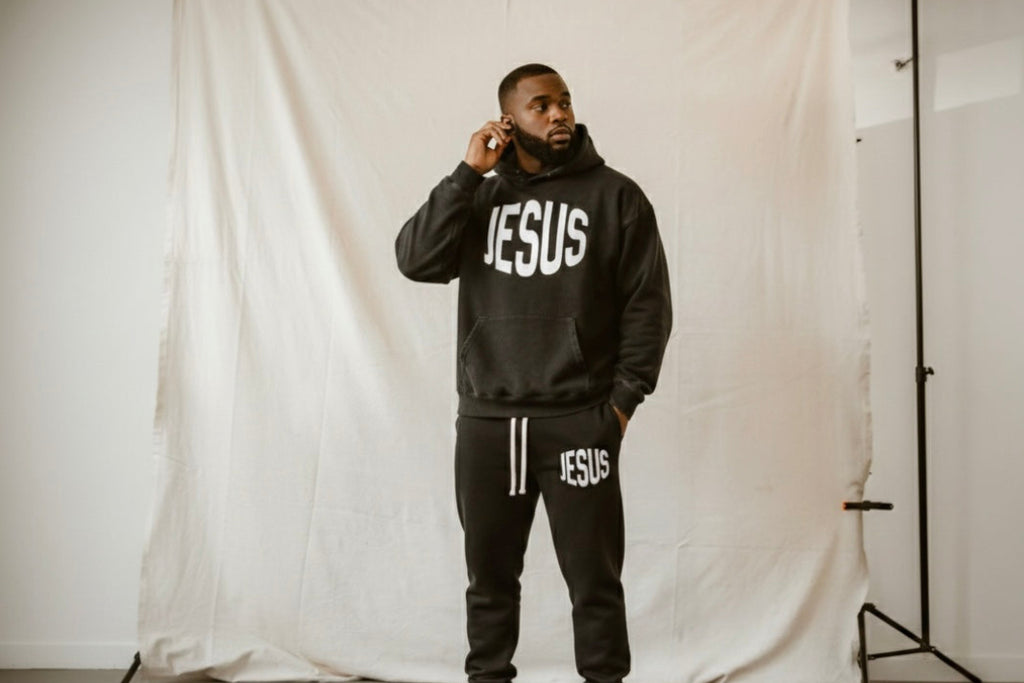 JESUS Sunfaded Oversized Hoodie
