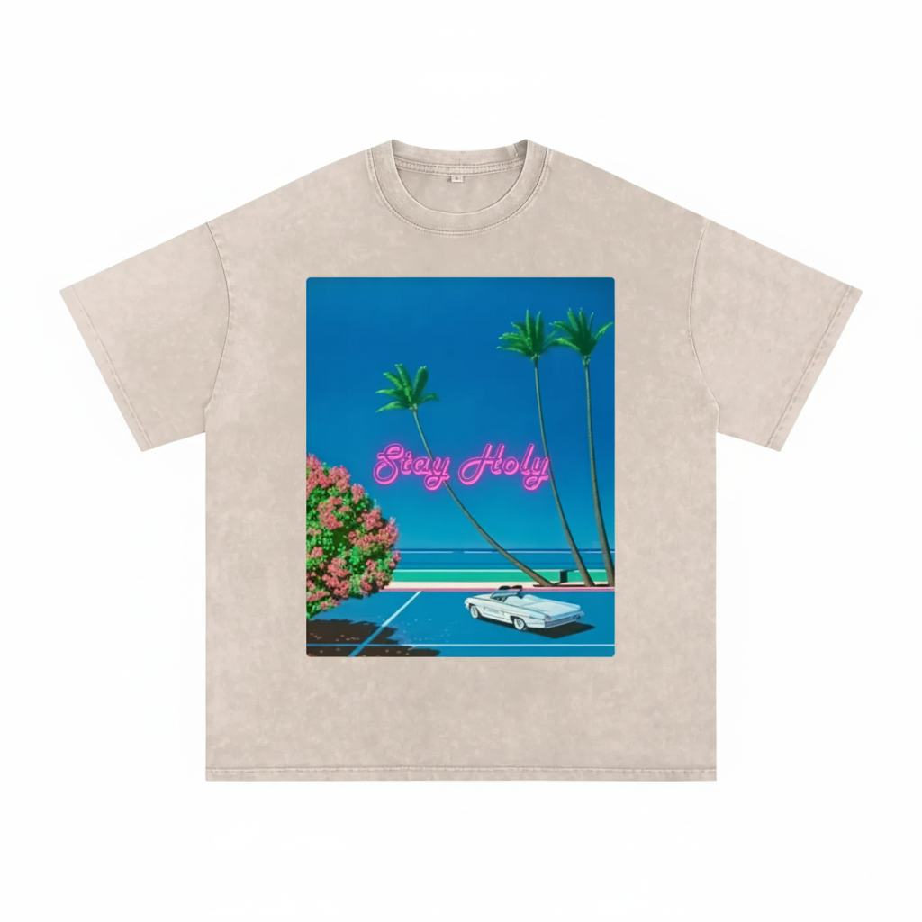 Stay Holy 80’s Snow Washed Tee