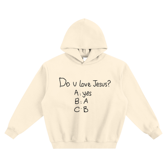 Do u love Jesus? Soft Boxy Hoodie - alternate view
