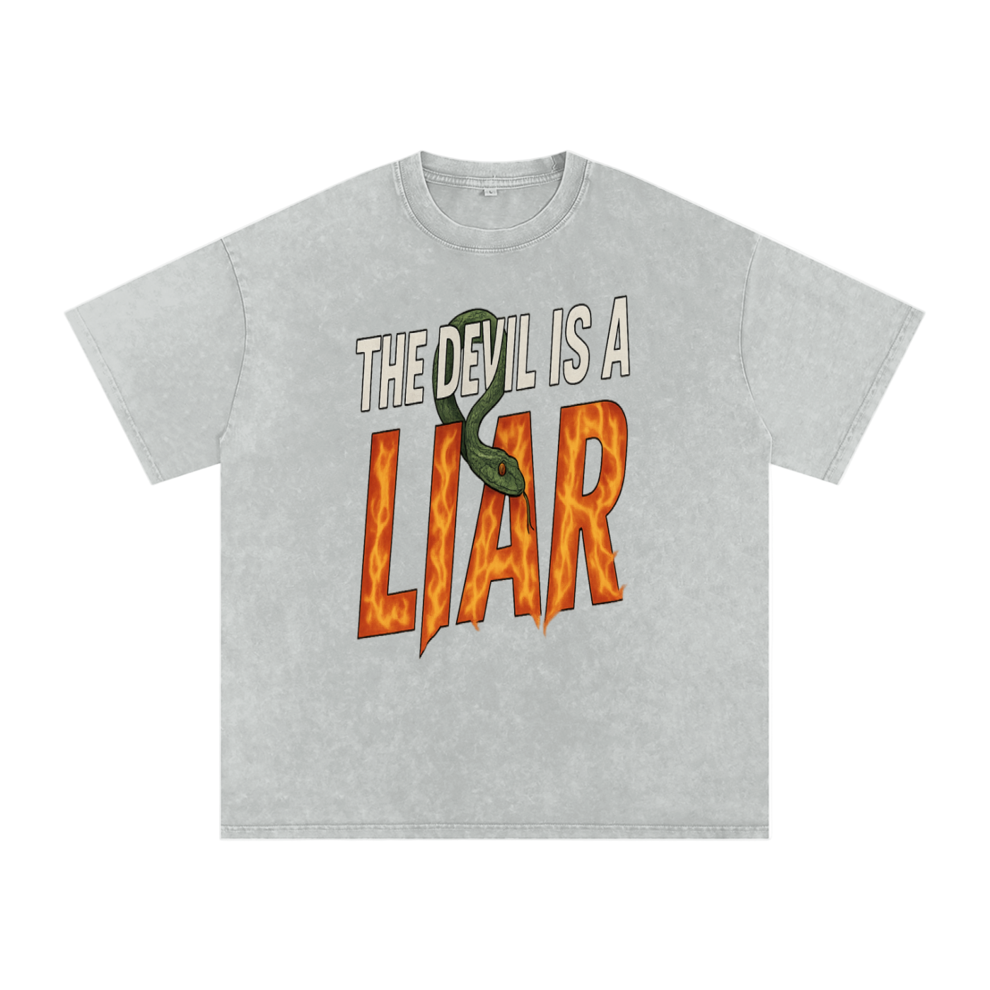 The Devil is a Liar Snow Washed Tee