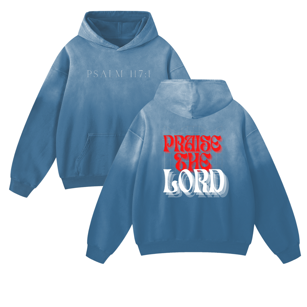 Psalm 117:1 Heavyweight Faded Hoodie