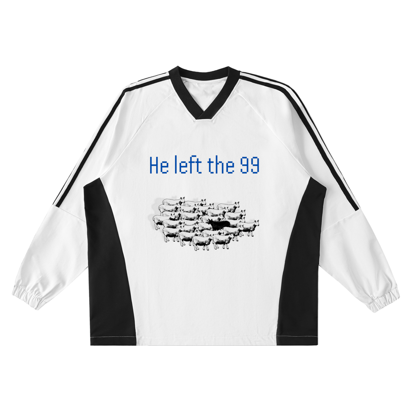 He Left the 99 Jersey Crew Pullover