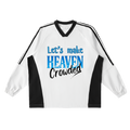 Let’s Make Heaven Crowded Jersey Crew Pullover
