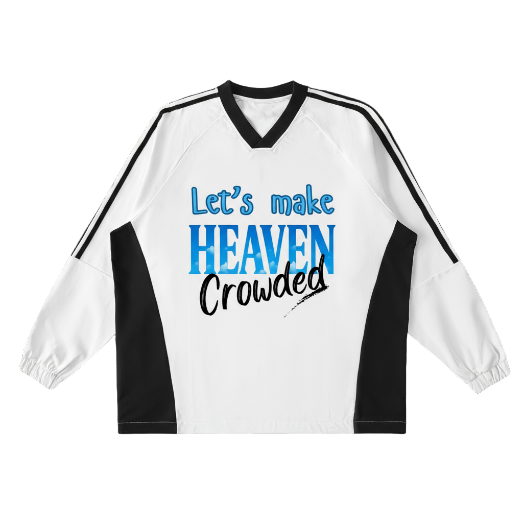 Let’s Make Heaven Crowded Jersey Crew Pullover