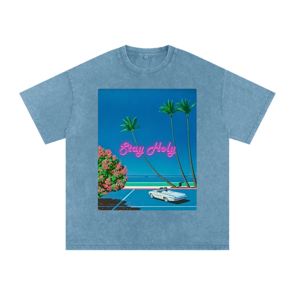 Stay Holy 80’s Snow Washed Tee