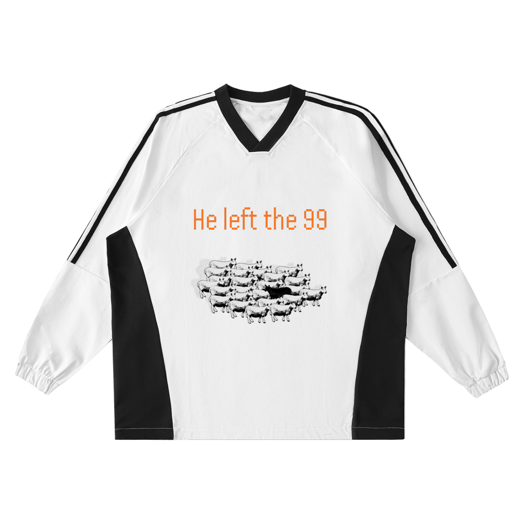 He Left the 99 Jersey Crew Pullover
