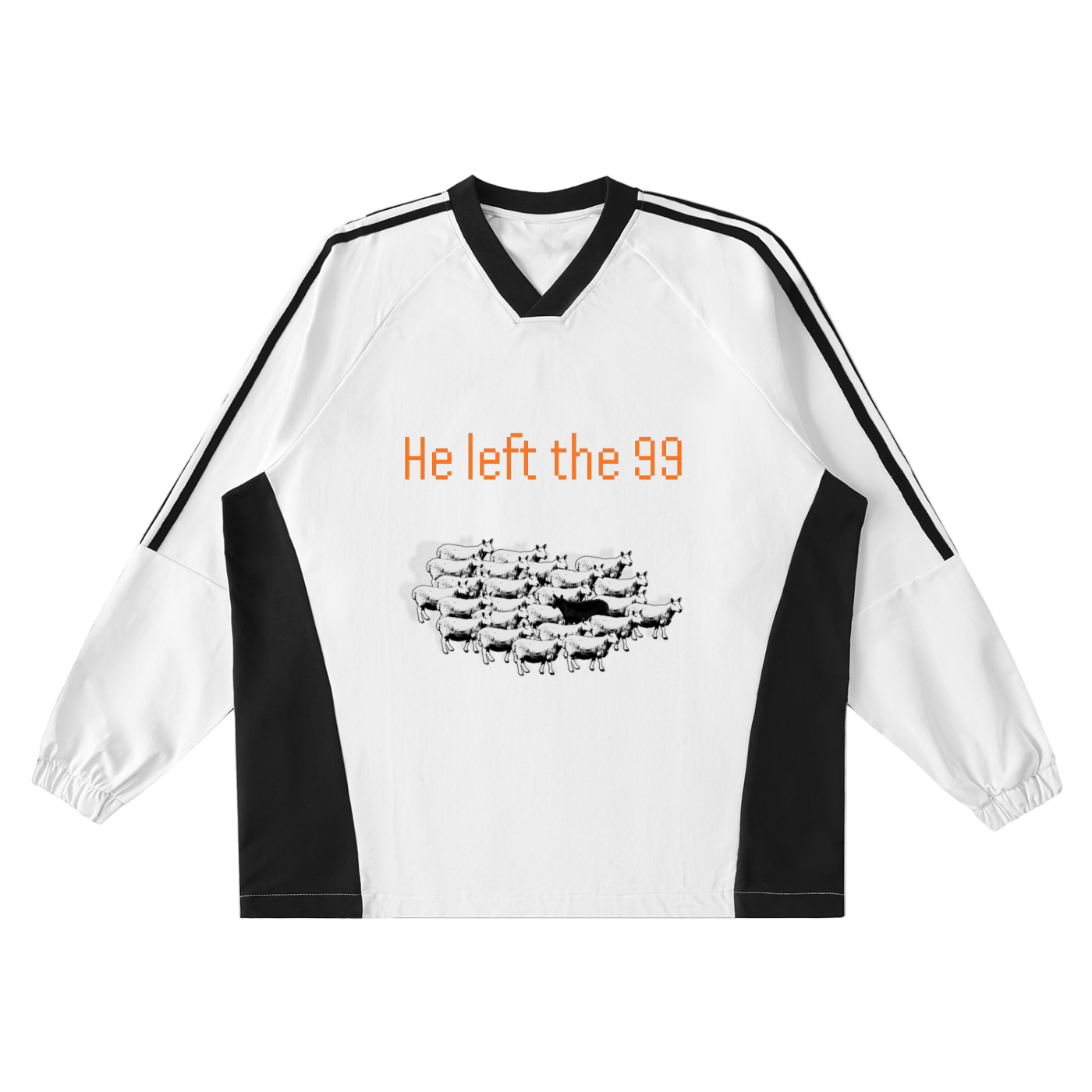 He Left the 99 Jersey Crew Pullover