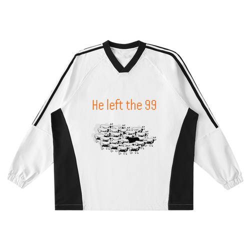 He Left the 99 Jersey Crew Pullover