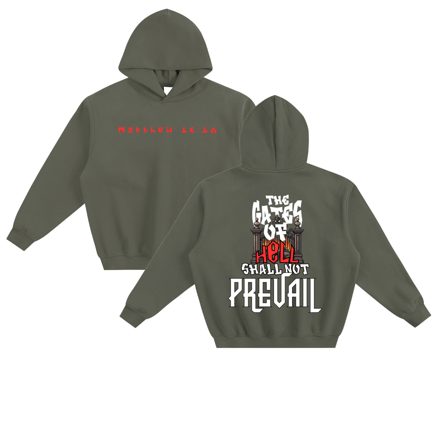Hell Shall Not Prevail Soft Boxy Hoodie