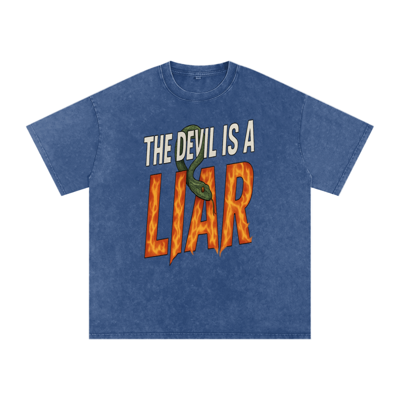 The Devil is a Liar Snow Washed Tee