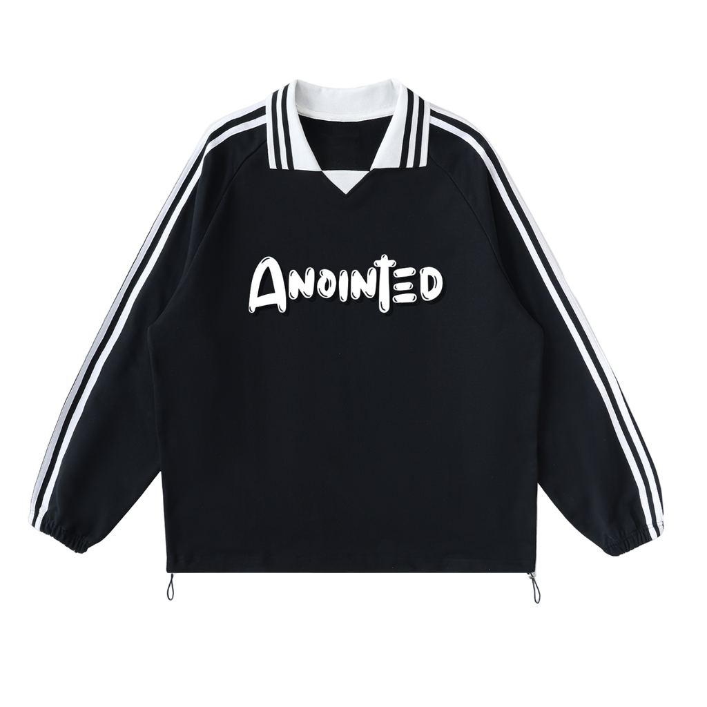 Anointed Striped Collar Pullover