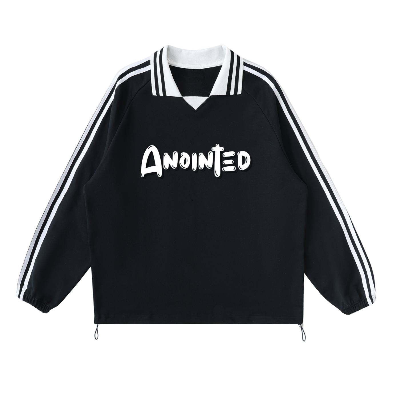 Anointed Striped Collar Pullover