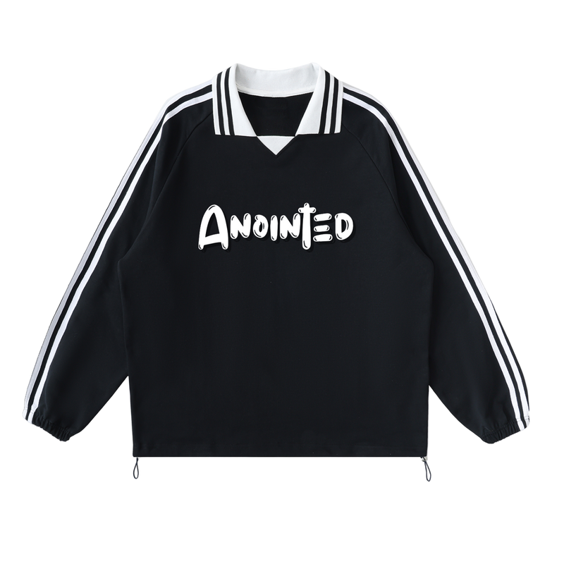 Anointed Striped Collar Pullover