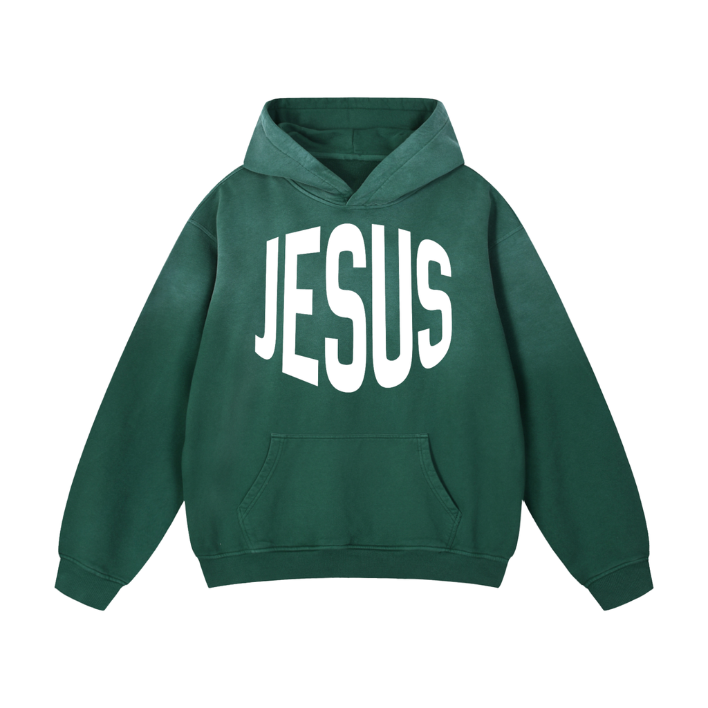 JESUS Sunfaded Oversized Hoodie