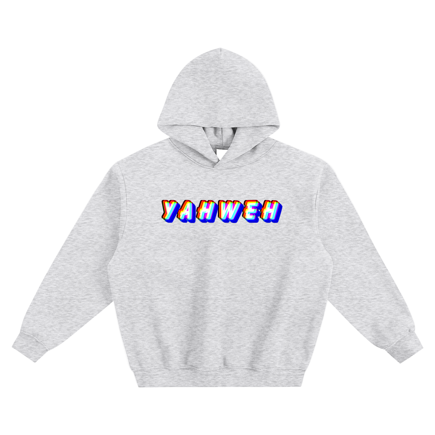 YAHWEH Glitched Soft Boxy Hoodie