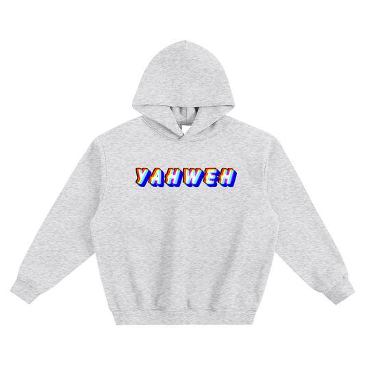 YAHWEH Glitched Soft Boxy Hoodie