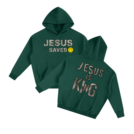 Jesus Saves Heavy Weight Oversized Ultra Soft Hoodie