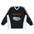 He Left the 99 Jersey Crew Pullover