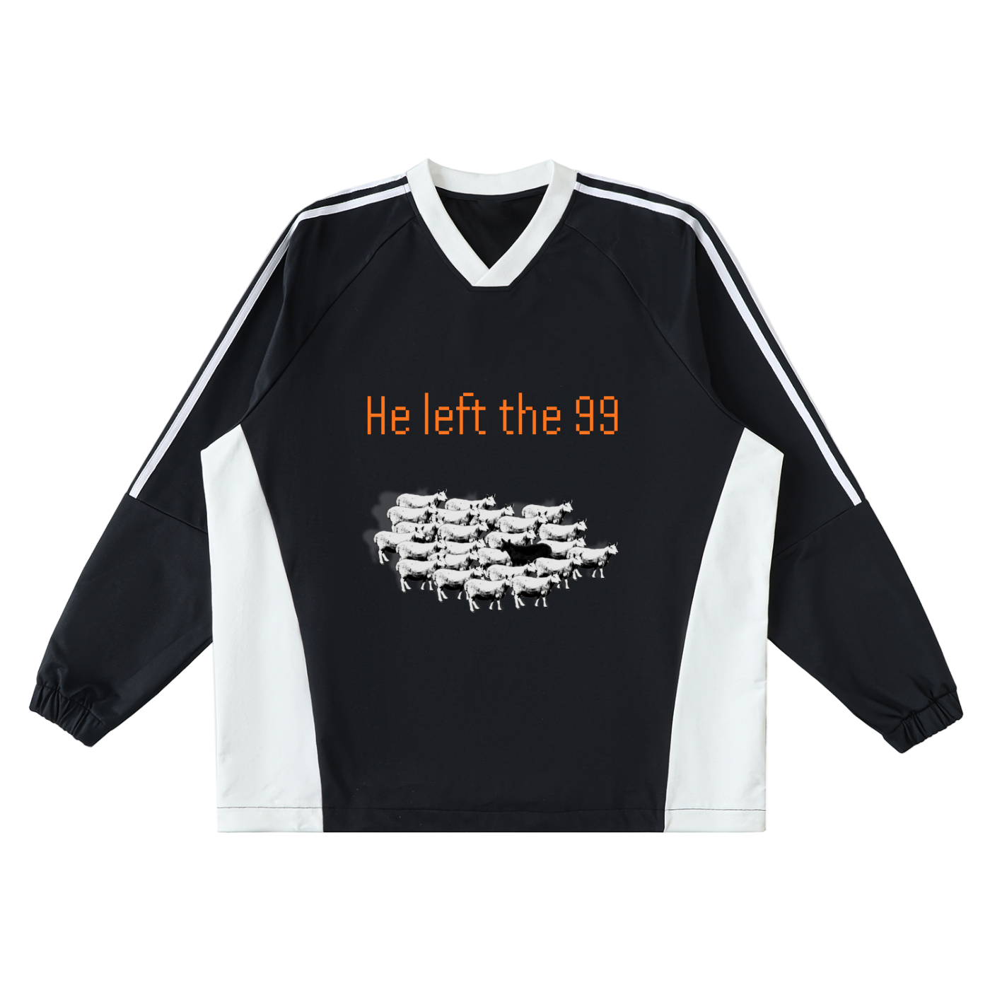 He Left the 99 Jersey Crew Pullover