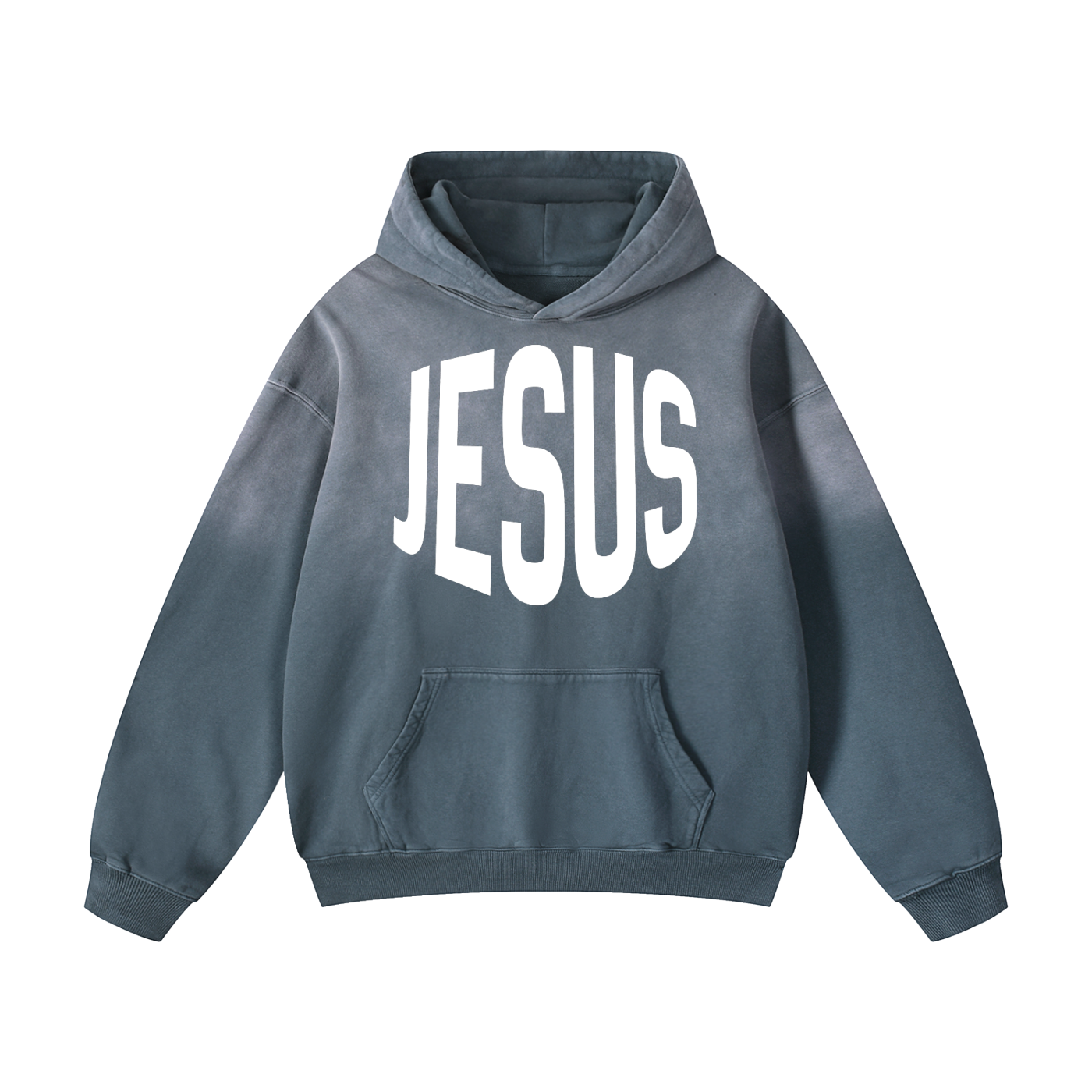 JESUS Sunfaded Oversized Hoodie