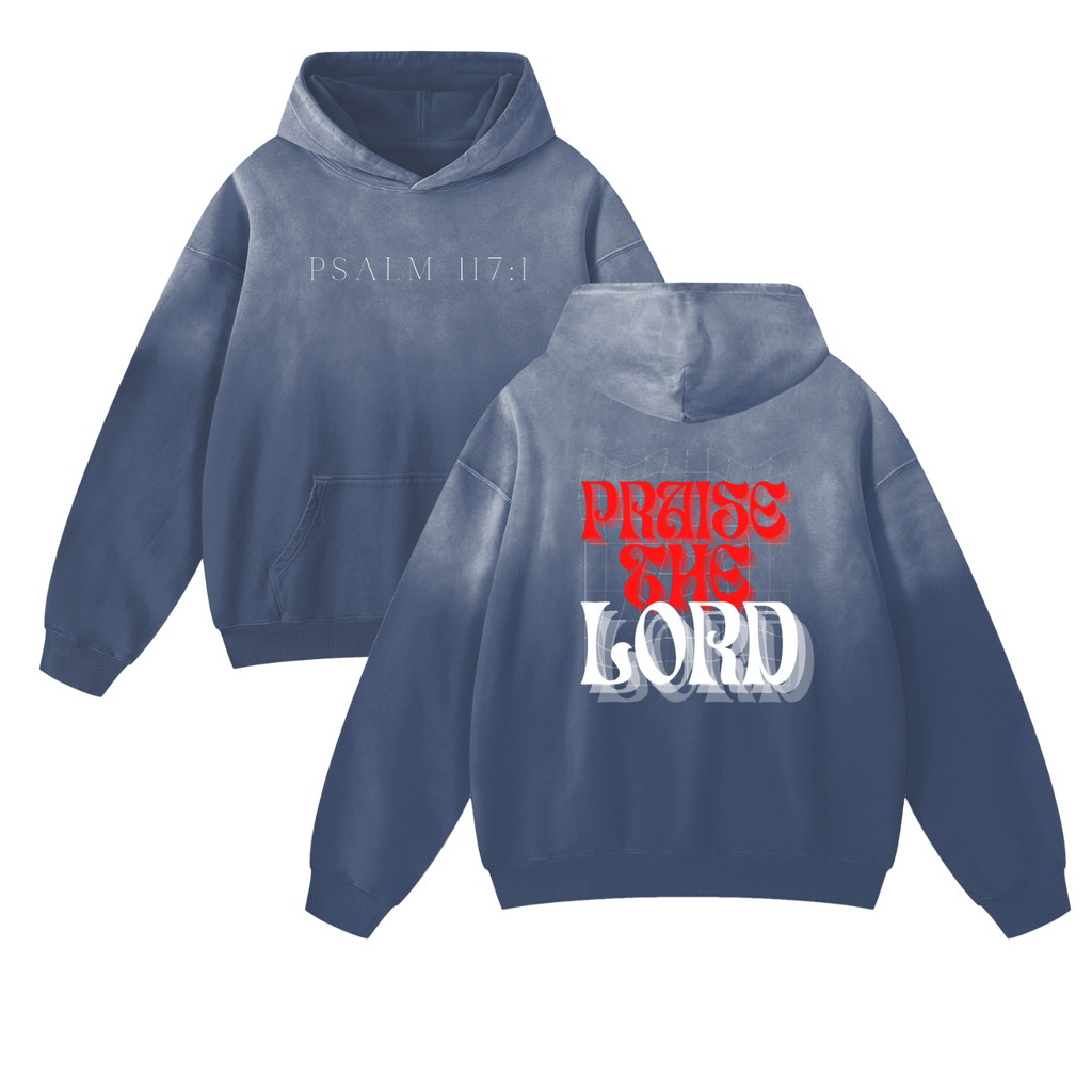 Psalm 117:1 Heavyweight Faded Hoodie