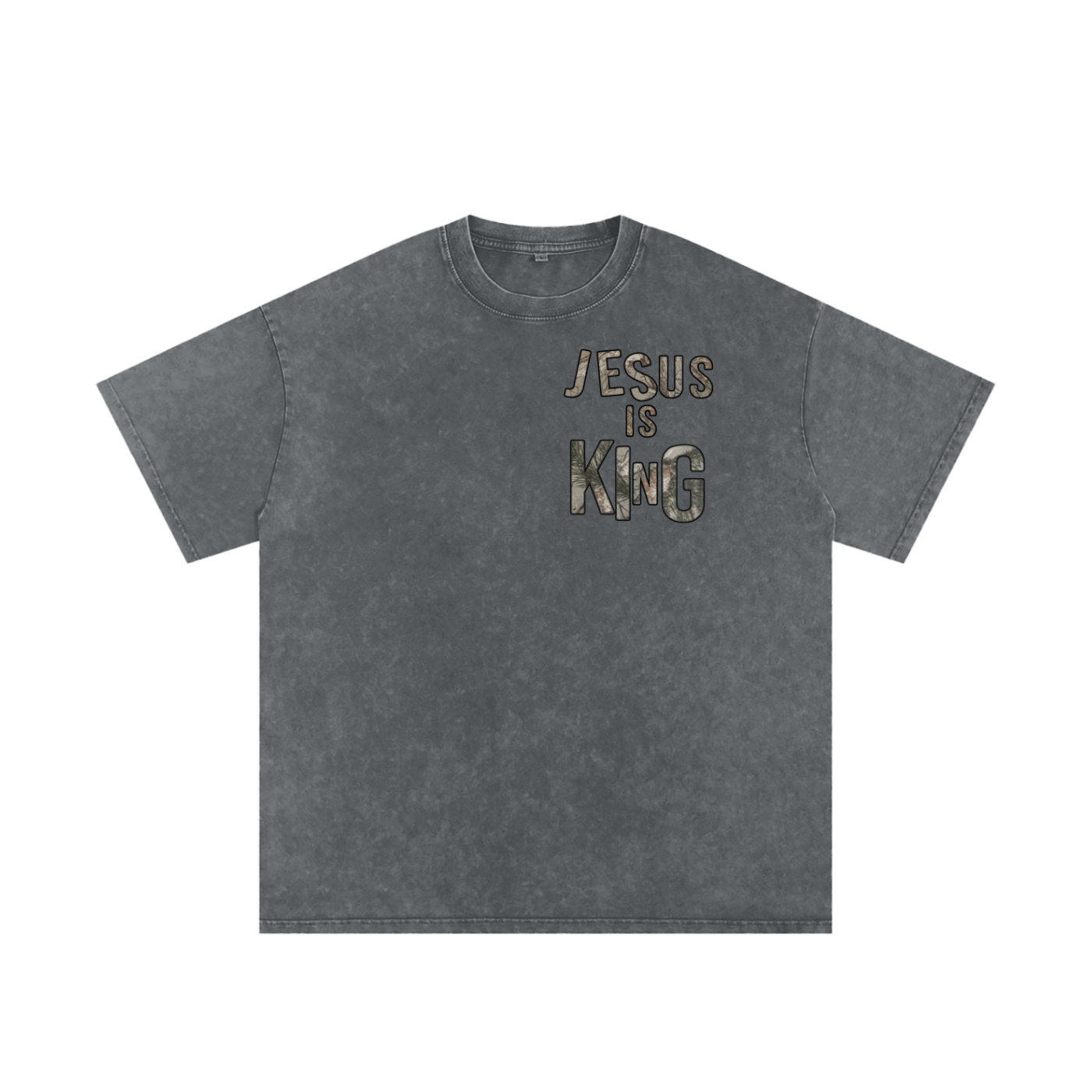 Jesus is King Snow Washed Tee