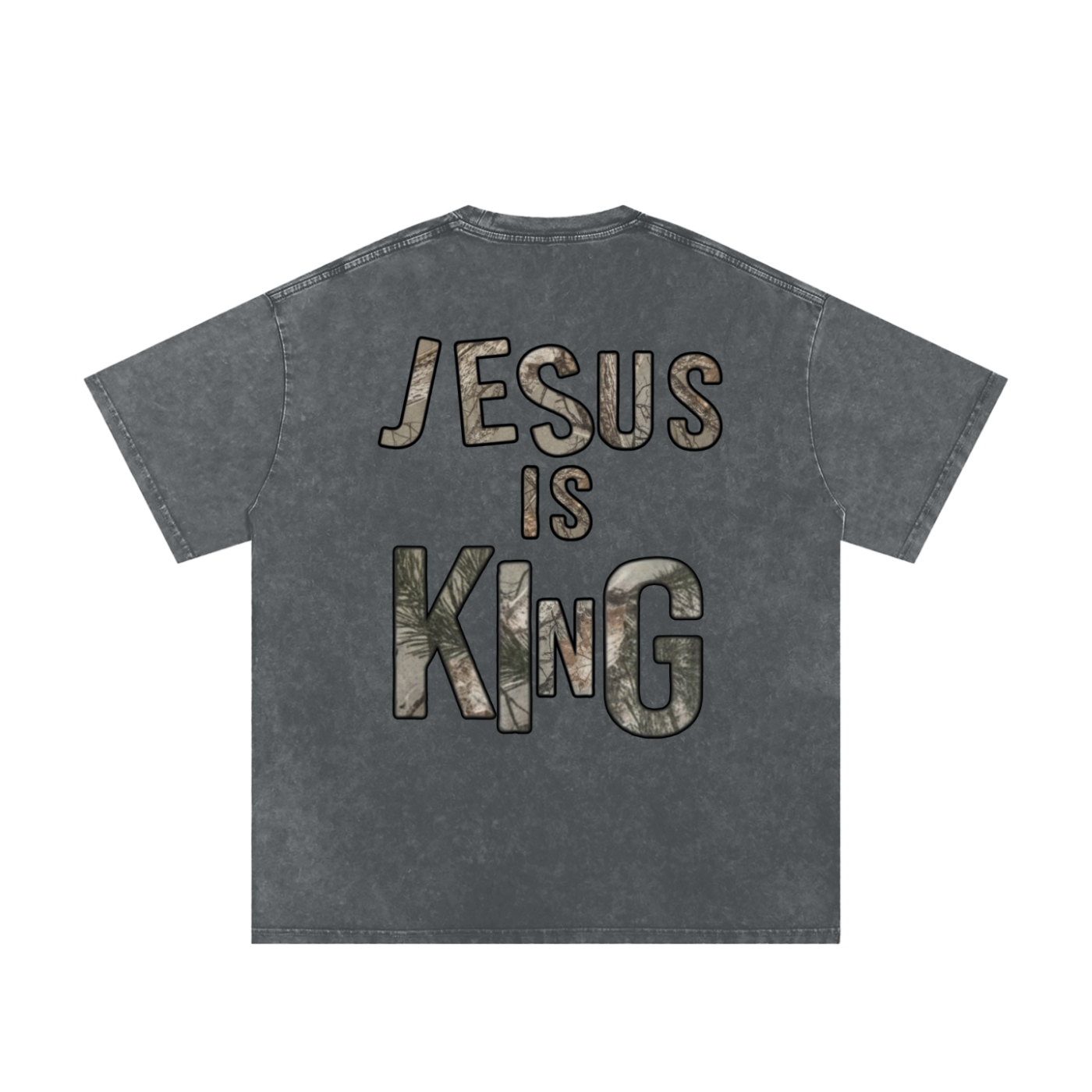 Jesus is King Snow Washed Tee