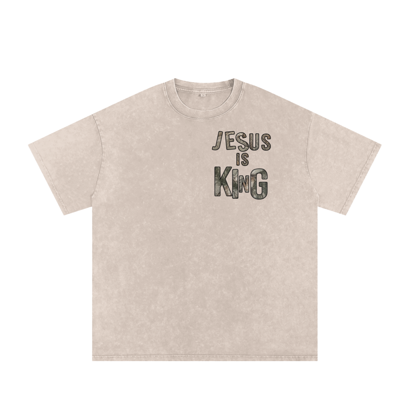 Jesus is King Snow Washed Tee