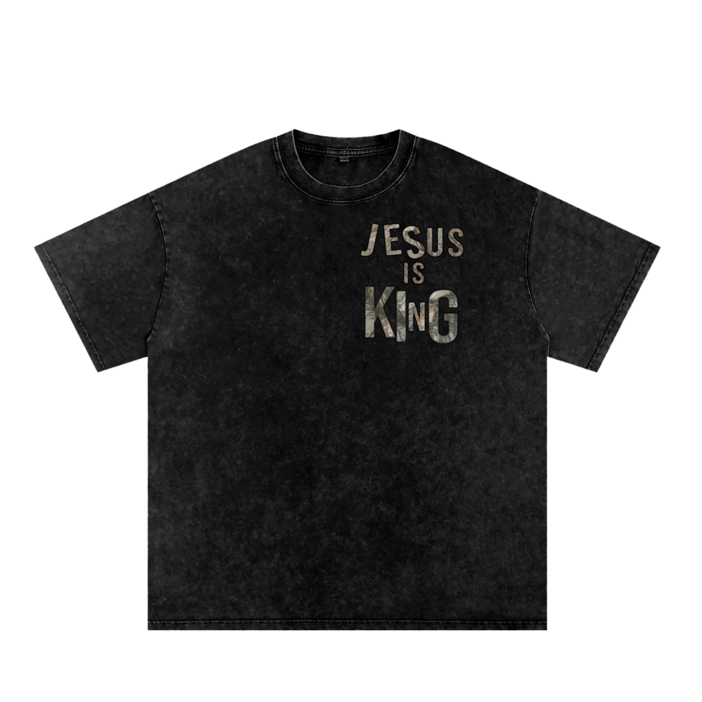 Jesus is King Snow Washed Tee