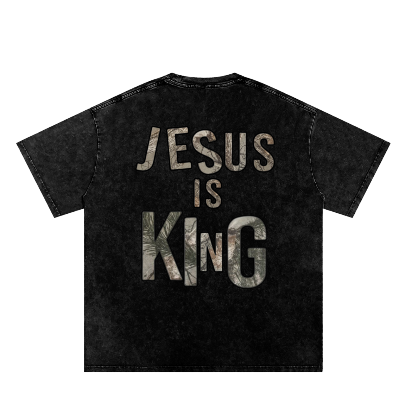 Jesus is King Snow Washed Tee
