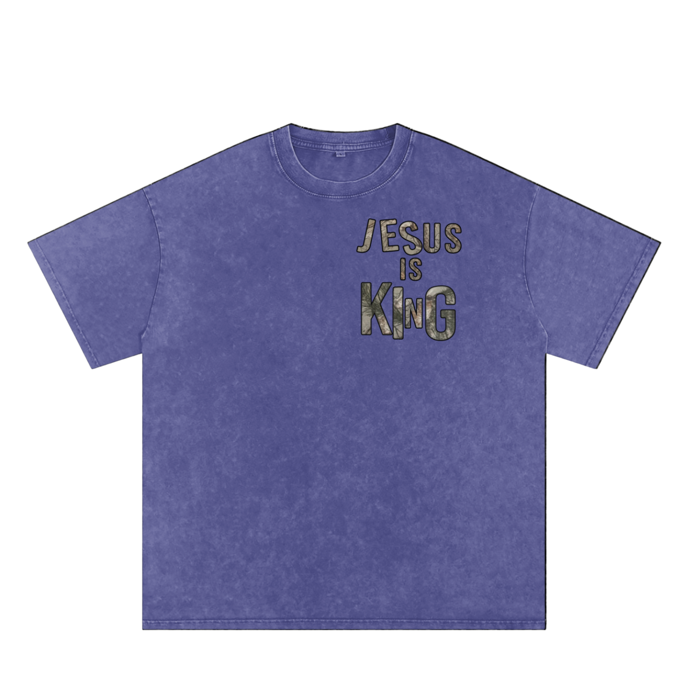 Jesus is King Snow Washed Tee