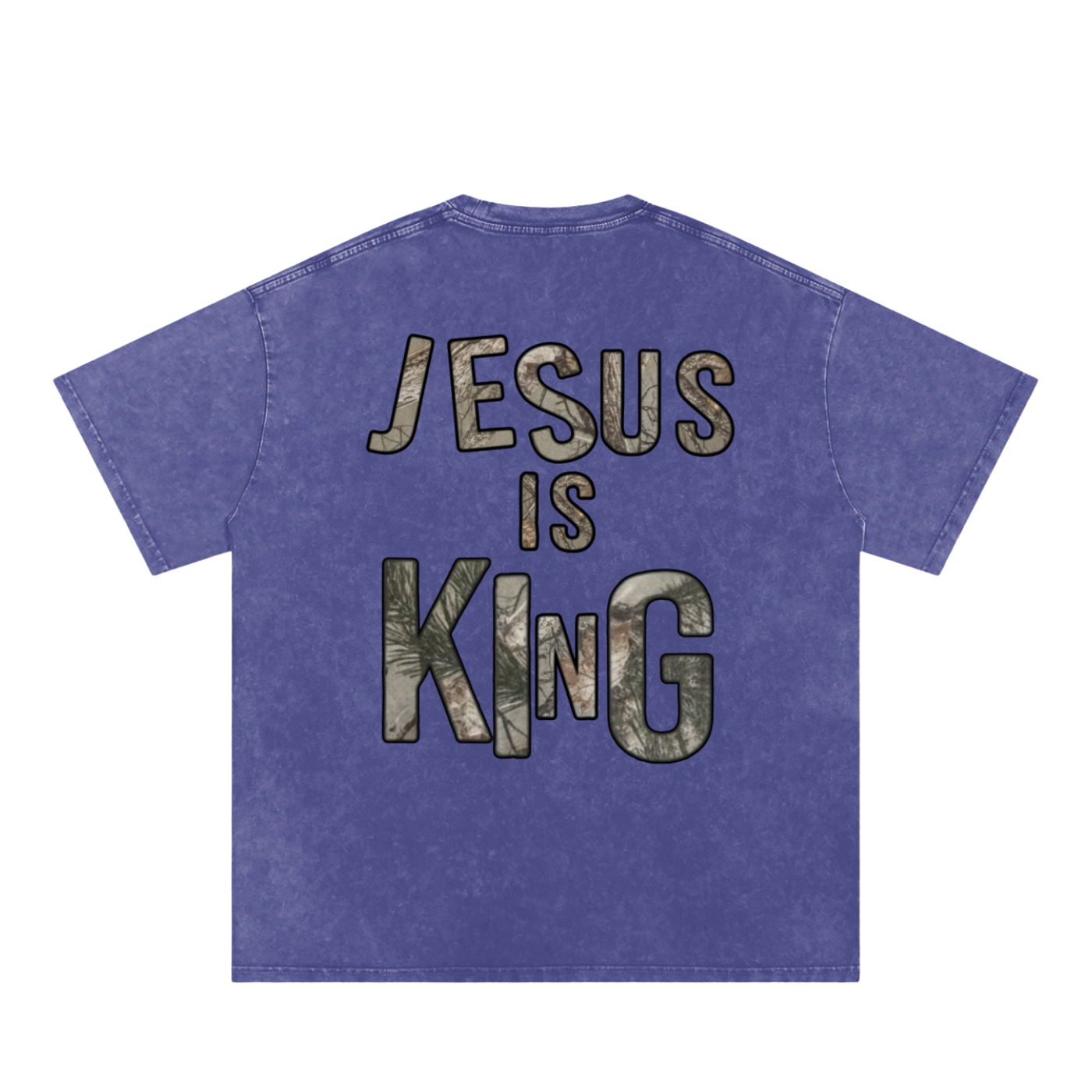 Jesus is King Snow Washed Tee
