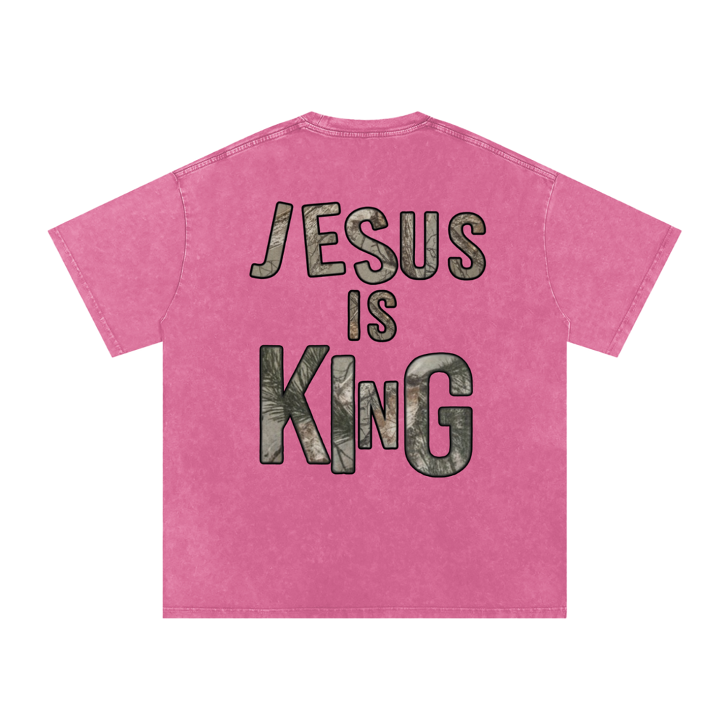 Jesus is King Snow Washed Tee