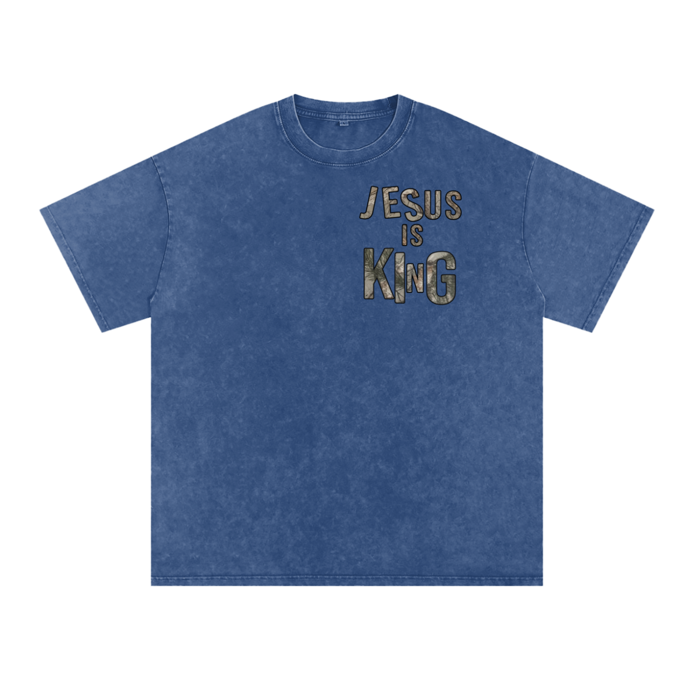 Jesus is King Snow Washed Tee