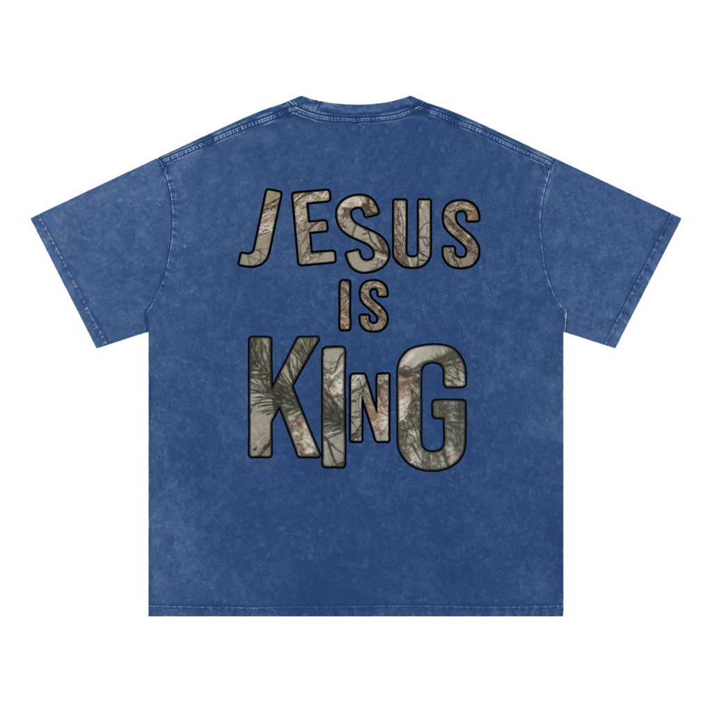 Jesus is King Snow Washed Tee