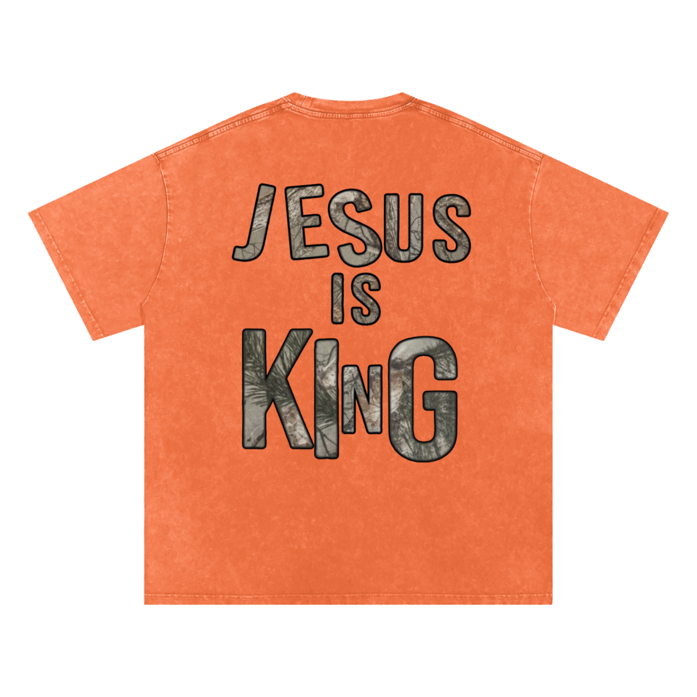 Jesus is King Snow Washed Tee